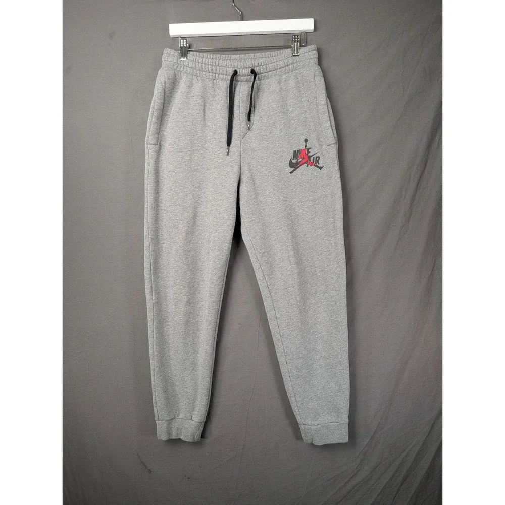 Nike‎ Jordan Mens Jumpman Classics Fleece Joggers Gray BV6008-091 Size S